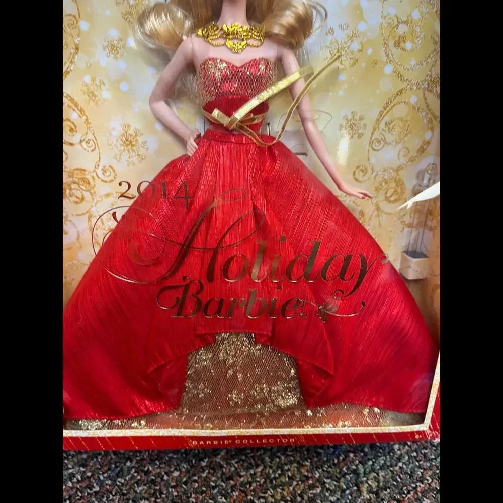 NIB MATTEL 2014  HOLIDAY BARBIE Collection Model BDH13‎